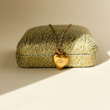 15ct Victorian Diamond Heart Pendant Charm