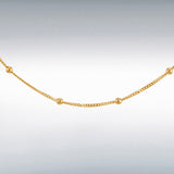 Beaded Ball Chain, 9ct Gold