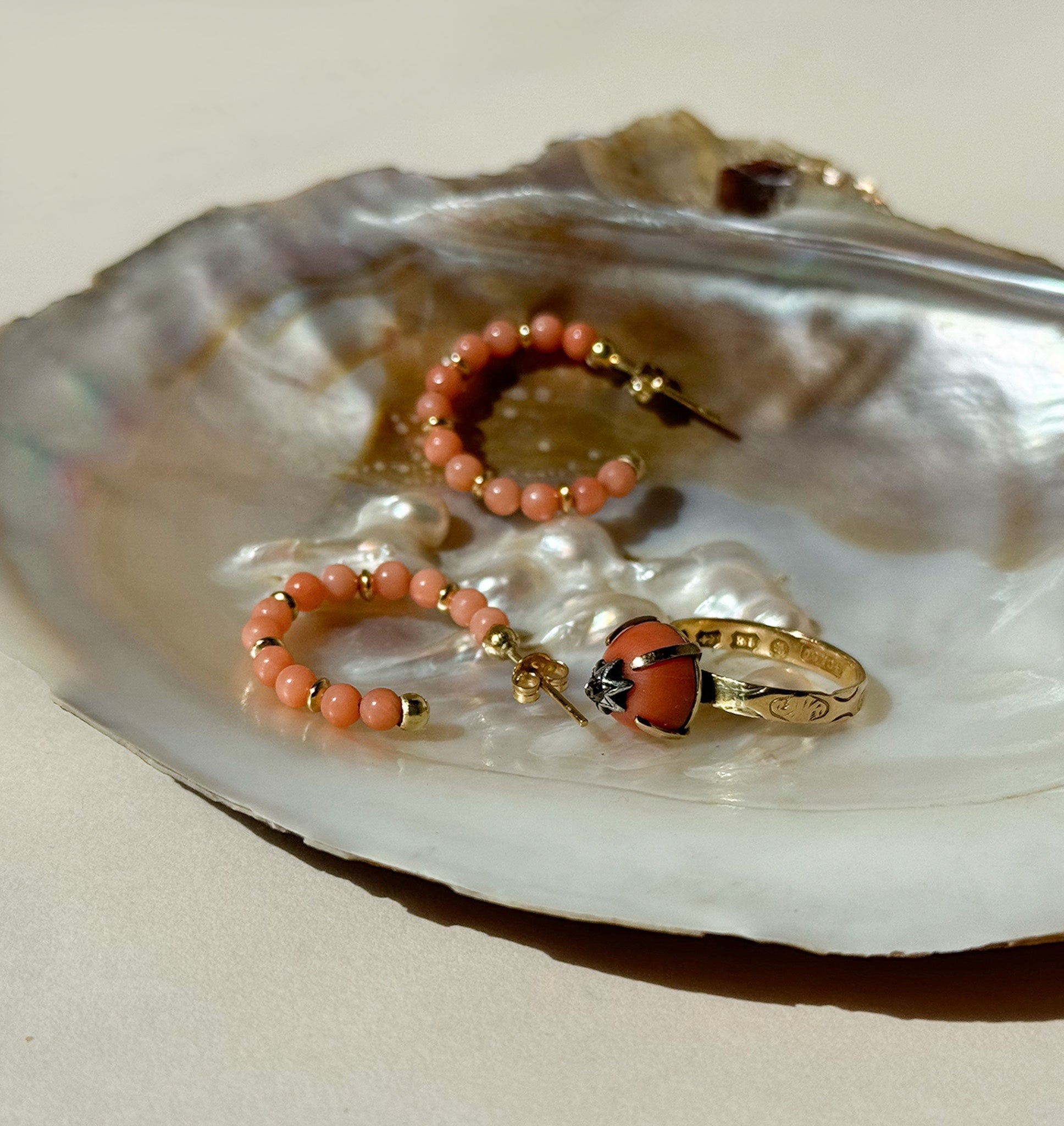 Summer coral jewellery