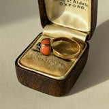 Victorian Coral & Diamond Ring, 18ct Gold