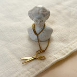 Vintage 9ct Gold Scissor Charm - Cut From The Same Cloth