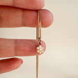 Teeny Pearl Pendant & Chain, 9ct Gold