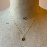 Diamond Antique Pendant Charm, 9ct Gold