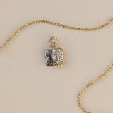 Diamond Antique Pendant Charm, 9ct Gold