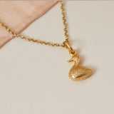 Vintage Duck Charm, 9ct Gold