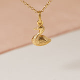 Vintage Duck Charm, 9ct Gold