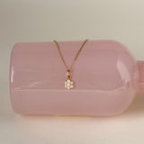 Teeny Pearl Pendant & Chain, 9ct Gold