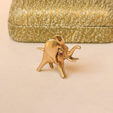 Lucky Elephant Vintage Charm, 9ct Gold