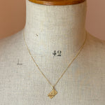 14ct gold vintage love letter necklace