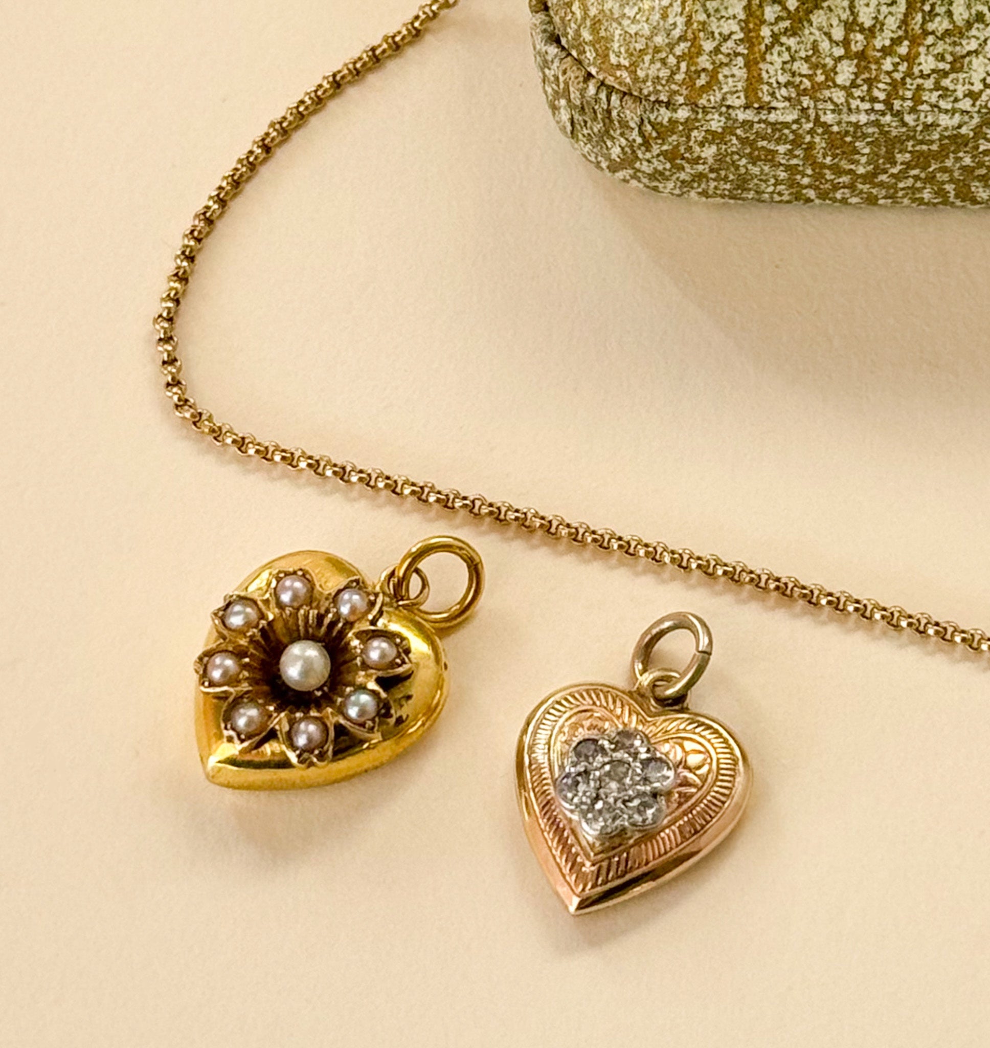 Discover unique antique gold pendants