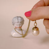 Vintage Cultured Pearl Pendant Charm, 9ct Gold