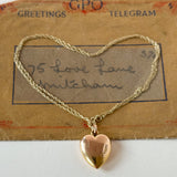Edwardian Heart Pendant, 9ct Gold