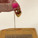 Edwardian Heart Pendant, 9ct Gold