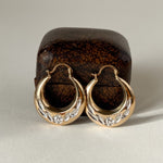 Vintage gold everyday hoop earrings