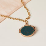 Victorian Antique Rose Gold Pendant with Bloodstone