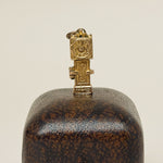 Unique vintage Hickory Dickory Dock  9ct gold charm