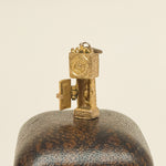 Vintage Grandfather clock charm in 9ct yellow gold