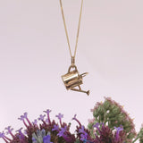 Miniature Watering Can, 9ct Gold.