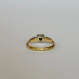 vintage diamond heart ring details