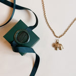 Vintage elephant charm with delivery and packaging