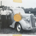 Gold spinner pendant