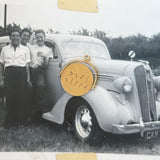 Gold spinner pendant