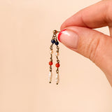 Vintage Summer Pearl Earrings, 9ct gold