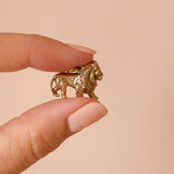 Strength of A Lion, Vintage Charm, 9ct Gold