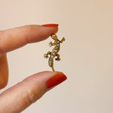 Antique Lizard Pearl Pendant | 9ct Gold