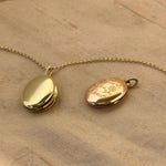 Heirloom locket in 9ct and 14ct yellow gold
