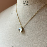 15ct Gold Antique Moonstone Pendant