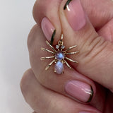 Diamond and Moonstone Halloween Spider