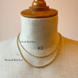 Large Oval Belcher Chain, 9ct Gold