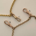 Rose gold antique Albert clasp
