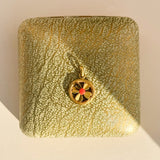 Lucky Clover, Vintage Gold Charm Necklace