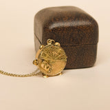 Vintage Tambourine Musical Charm, 9ct Gold