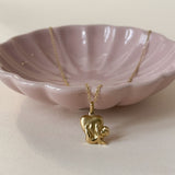 Don’t Let Go Of My Heart Cherub, Necklace 9ct Gold