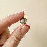 Uniqu 15ct gold diamond heart pendant