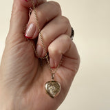 Antique Heart Locket, 9ct Gold