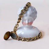 Victorian antique gold locket bracelet