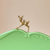 9ct gold deer fawn charm in 9k gold