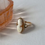Beautiful oval carved cameo ring