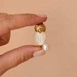 Mother owl and owl egg pendant