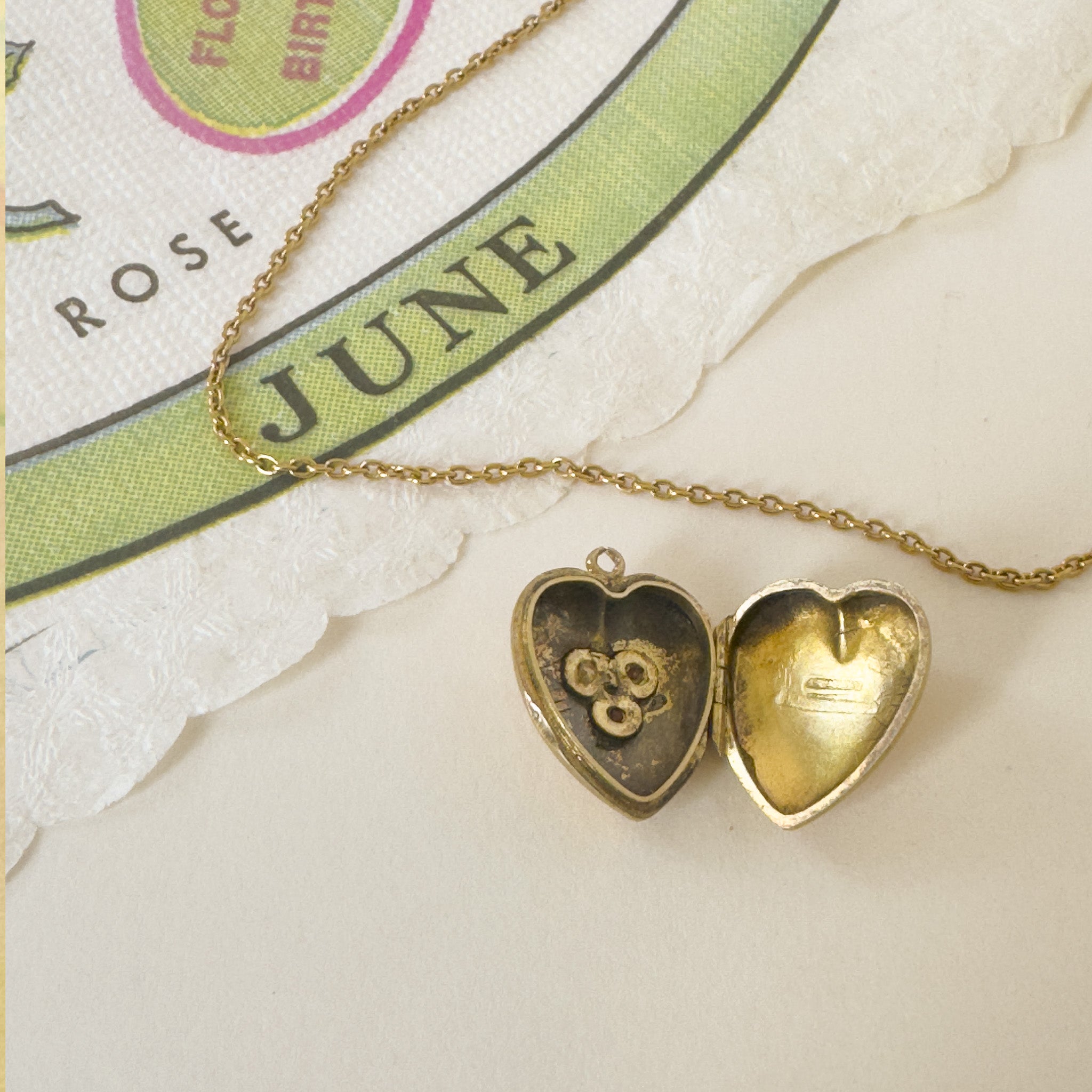 Antique June Birthstone locket