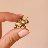 9ct gold heavy elephant charm