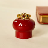Victorian 22ct Ruby & Pearl Ring