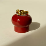 Victorian 22ct Ruby & Pearl Ring