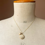 Engraved Vintage Heart Pendant Charm | 9ct Gold