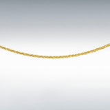 Mini Spiga Chain 16 inch, 9ct Gold