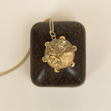 Vintage Tambourine Musical Charm, 9ct Gold